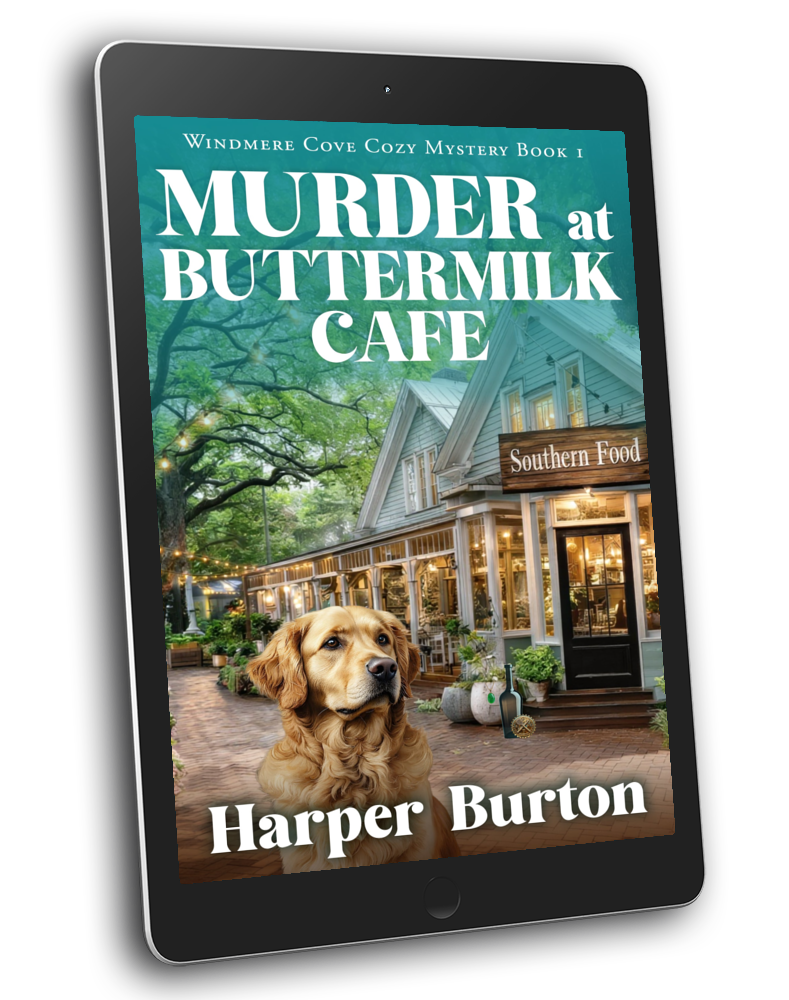 Murder at Buttermilk Cafe ebook cover by Harper Burton