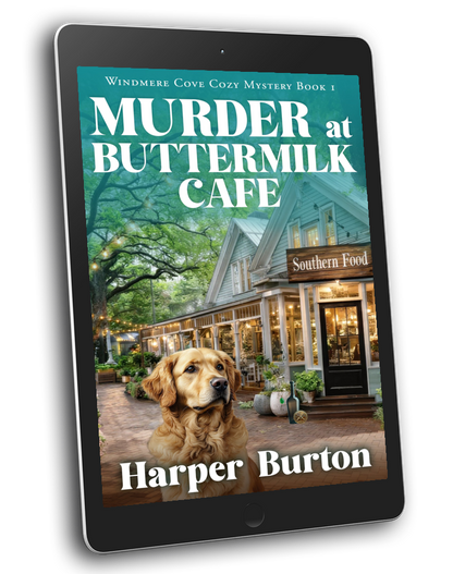 Murder at Buttermilk Cafe ebook cover by Harper Burton