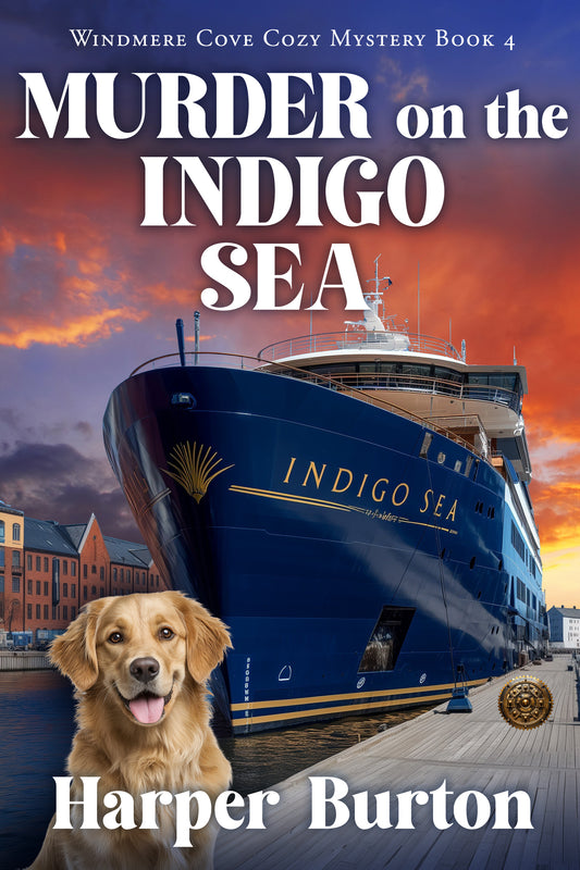 Murder on the Indigo Sea ebook cover by Harper Burton