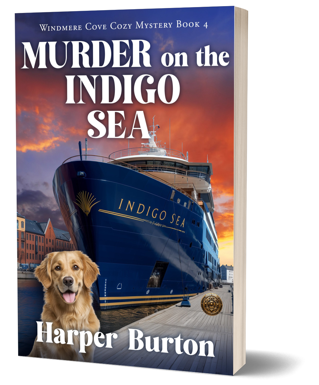 Murder on the Indigo Sea paperback by Harper Burton