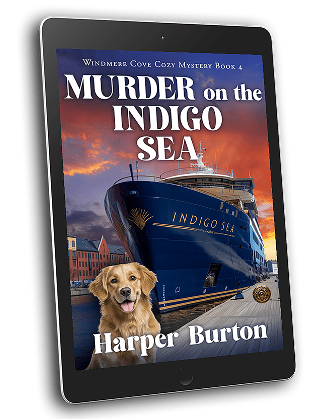 Murder on the Indigo Sea ebook cover by Harper Burton