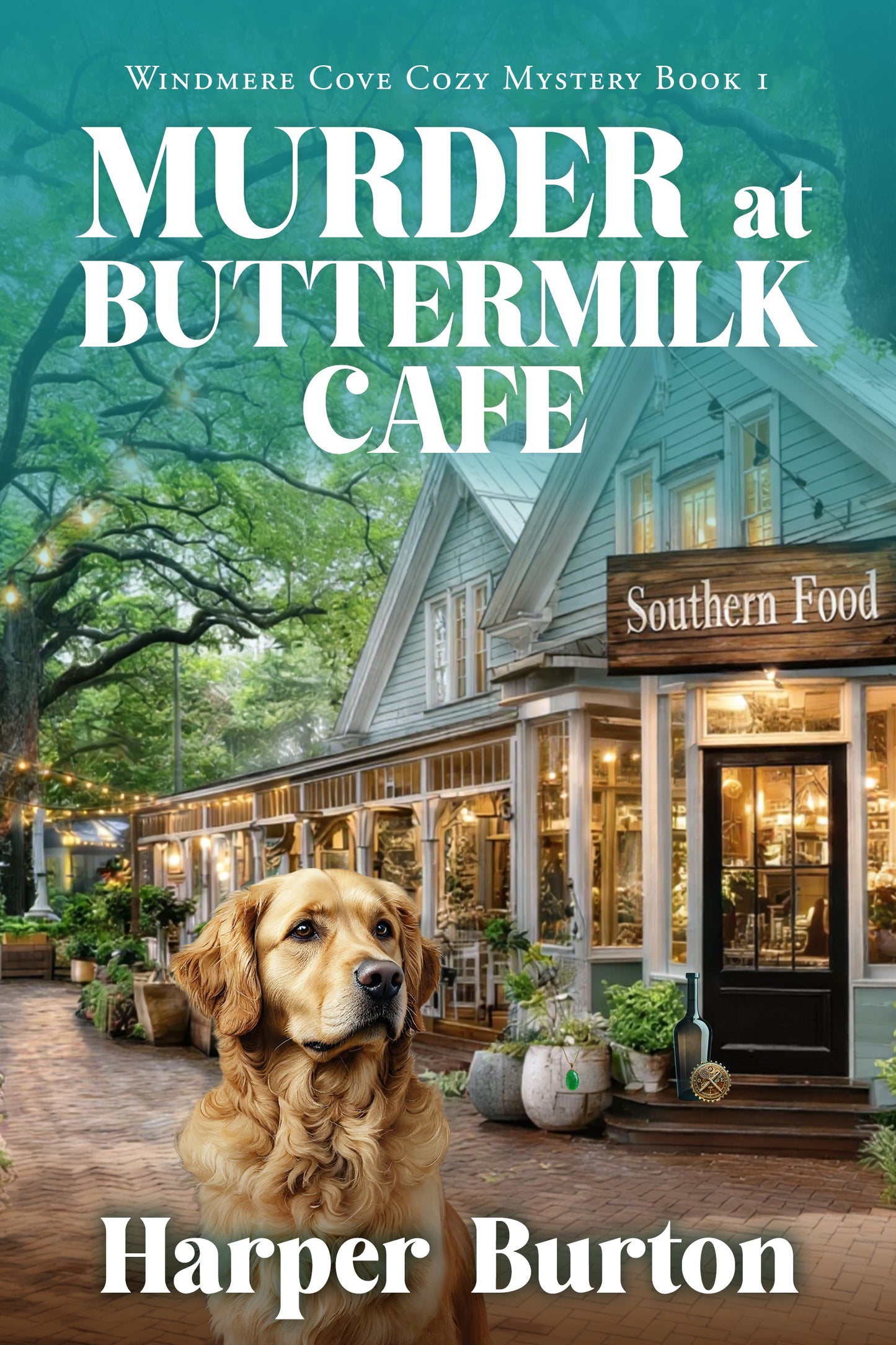 Murder at Buttermilk Cafe ebook cover by Harper Burton